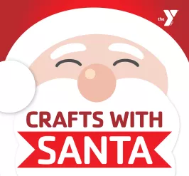 Event graphic for crafts with Santa 