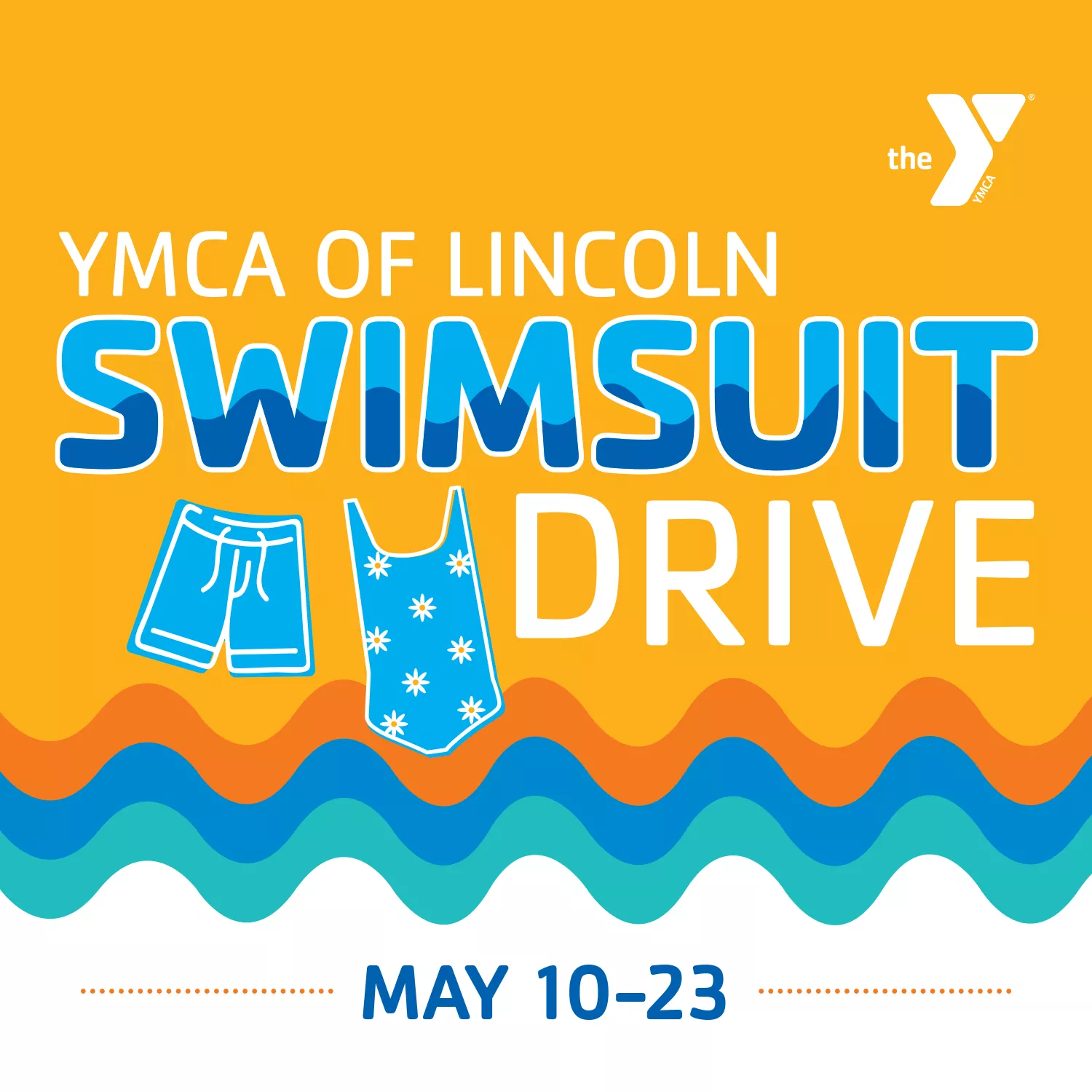 Event graphic for the 2nd Annual Swimsuit Drive