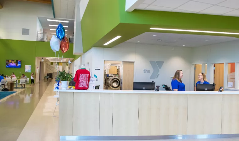 Image of the Coople Family Y Front Desk area