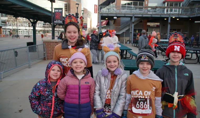 Group photo of runners during the 2023 Turkey Trot